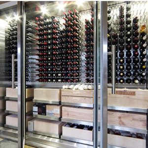 定制不銹鋼恒溫酒柜，酒柜中的勞斯萊斯